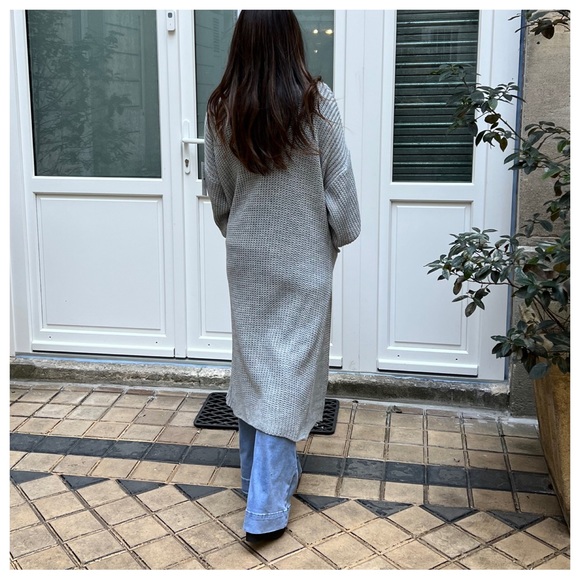 40 IN PINK Boho Made In Italy Soft Oversized  Sweater Knit Cardigan - Picture 4 of 7